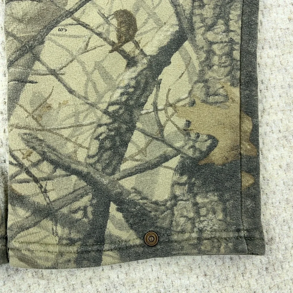 Vintage Jerzees Camo Sweatpants Men‎ Medium Cargo Jogger 90s Y2K USA Hardwoods